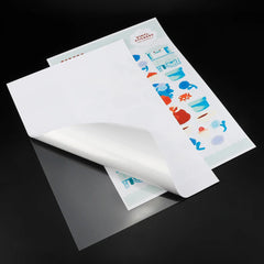 Inkjet Printable A3 A4 Yupo Sticker Paper Vinyl Clear Backing, Matte Transparent Back Sticker Sheet With Clear Plastic Backing