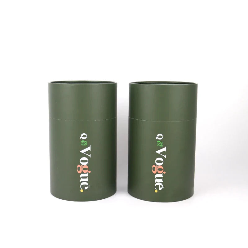 Custom Eco-Friendly Kraft Cardboard Food Tea Coffee Cylinder Packaging Chocolate Paper Tube OEM Vanishing Biodegradable