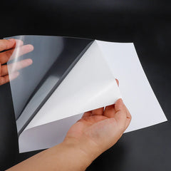 Premium Self Adhesive Inkjet Printable Transparent Backing Viny Matte Glossy 8.5x11 A4 Sticker Paper Sheet With Clear Backing