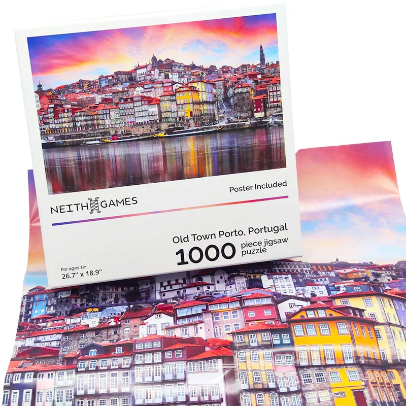 Wholesale Custom Puzzle Mat 1000 Pieces Paper Box Game Animal Children Kids Adult Learning OEM Jigsaw Puzzle