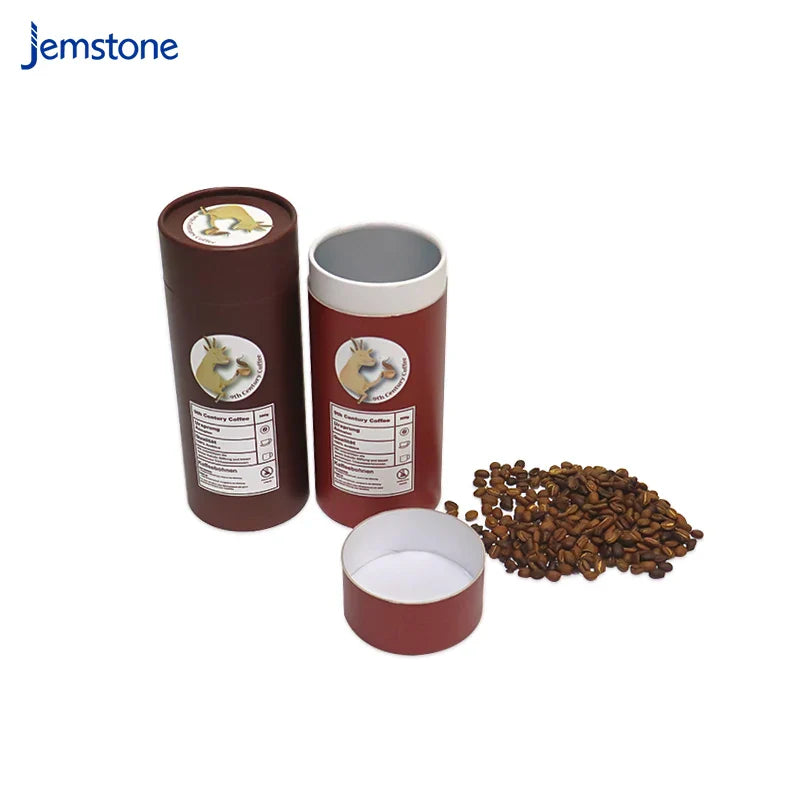 Food Grade Biodegradable 100% Airtight Food Powder Paper Tube Packaging for Tea Coffee Packaging Paper Tubes
