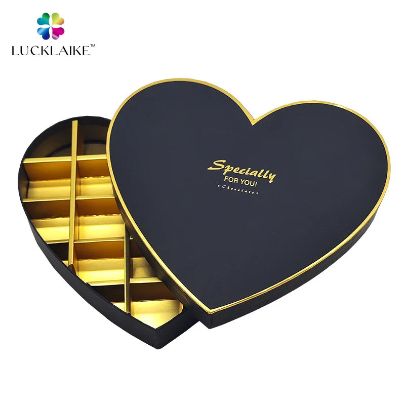 Wholesale Empty Large Jewelry Perfume pink Heart Cardboard Package Heart Shape Paper Packaging Gift Boxes with Custom logo