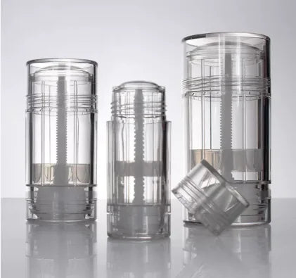 Wholesale Plastic 100% Biodegradable PE Deodorant Stick Lip Balm Cosmetic Tube Containers Packaging with Custom Logo Round Shape