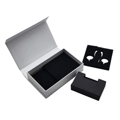 Luxury Custom Paper Gift Magnetic Boxes Rigid Wireless Earbuds Package Magnet Box Packaging With Eva Foam Insert