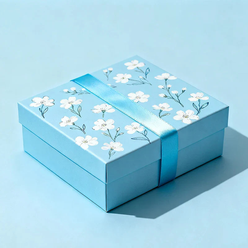 Bulk Gift Recyclable Luxury Printed Cosmetic Cardboard 2 Pieces Square Personalized Gifts Boxes