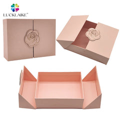 Custom Design Rigid Double Door Paper Gift Box With Magnetic Lid for Bridesmaid Presents Personalizada Packaging Boxes