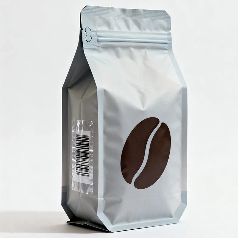 Wholesale 1LB 2LB Eight-side Seal for Coffee Tea and Dry Food 250g Coffee Bean Packaging Bag with Valve
