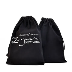 Custom Printed Logo Jewelry Drawstring Gift Present Shoe Clothes Storage High End Drawstring Cotton Dust Pouch