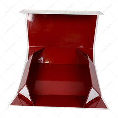 Eco-friendly Rigid Cardboard Bespoke Packaging Box Clothes Dress Shoes Storage Foldable Magnet Packaging Boxes With Ribbon