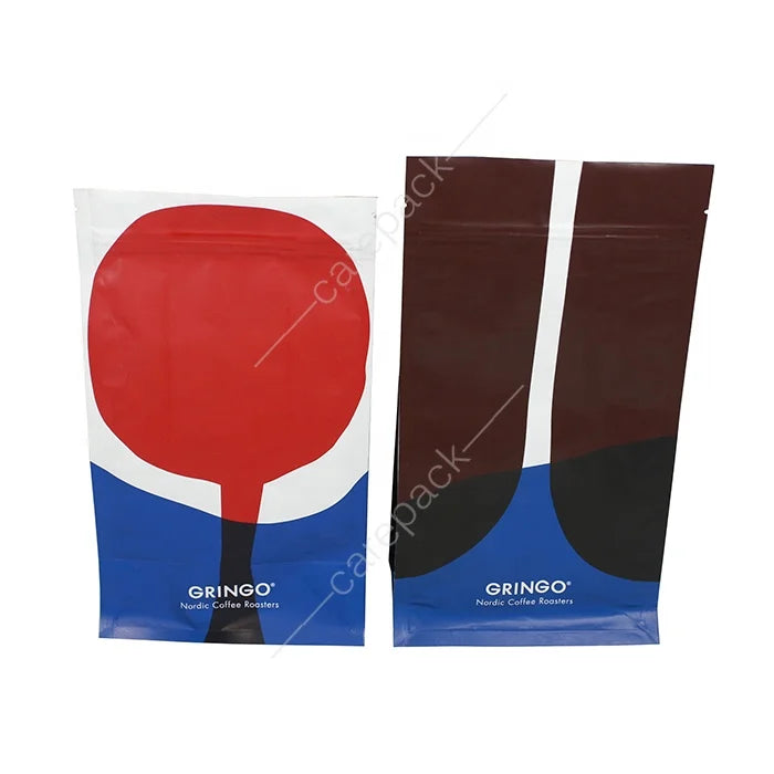 Resealable Lock Packing Wholesale One Way Valve Biodegradable Pouch Packaging Coffee Bags With Degassing Valve And Ziplock