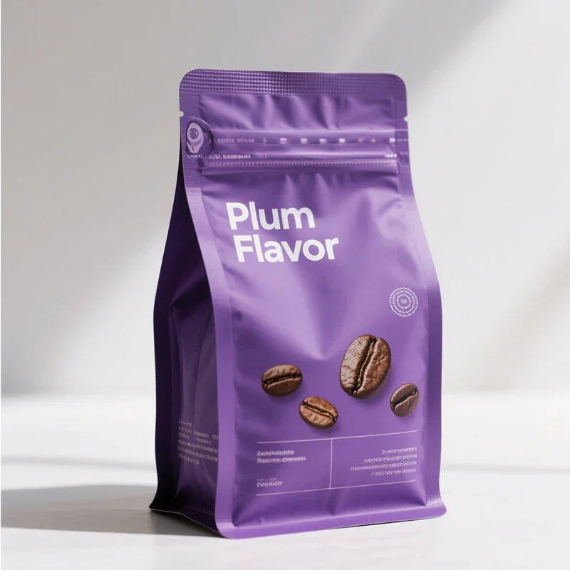 Heat Seal 100g Reusable Foil Materials Affordable Plastic Flat Bottom Bags With Valve and T-zipper