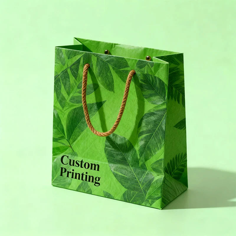 Wholesale De Papel Shopping Art Paper Standing Bags Empty Food Portable Gift Carry Handle Bag