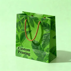 Wholesale De Papel Shopping Art Paper Standing Bags Empty Food Portable Gift Carry Handle Bag