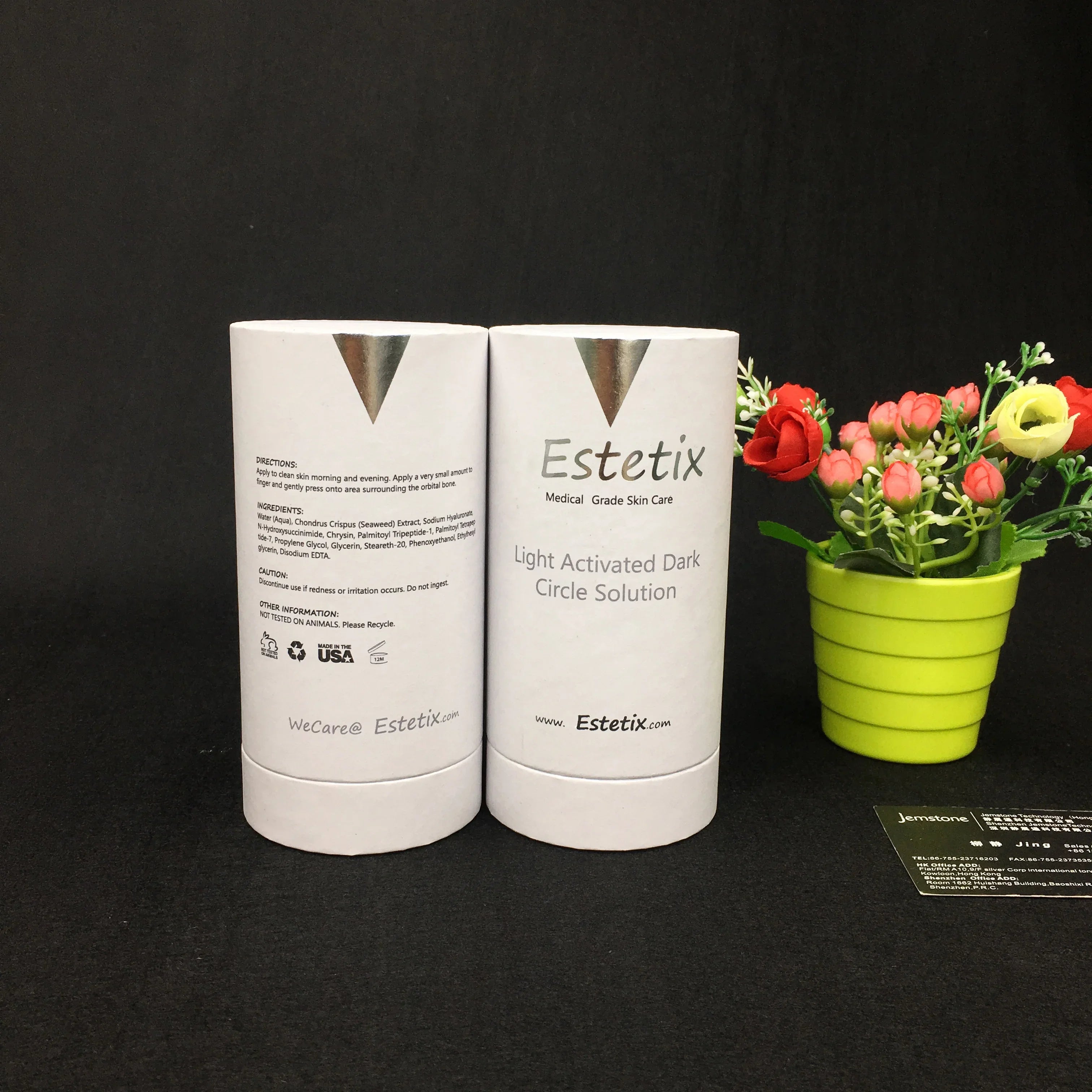 Kraft  Cylinder Cardboard   Packing Paper Tube  for Cosmetics and Dropper