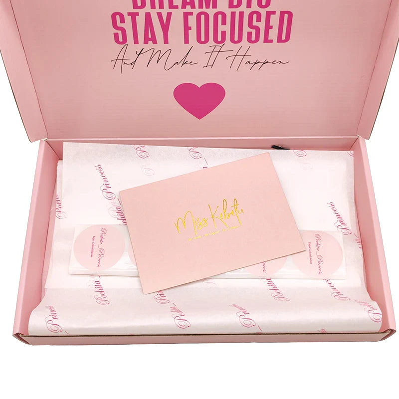 Custom White Corrugated Package Shipping Mailing Packing Boxes Small Beauty Mailer Emballage Carton Clothing Box