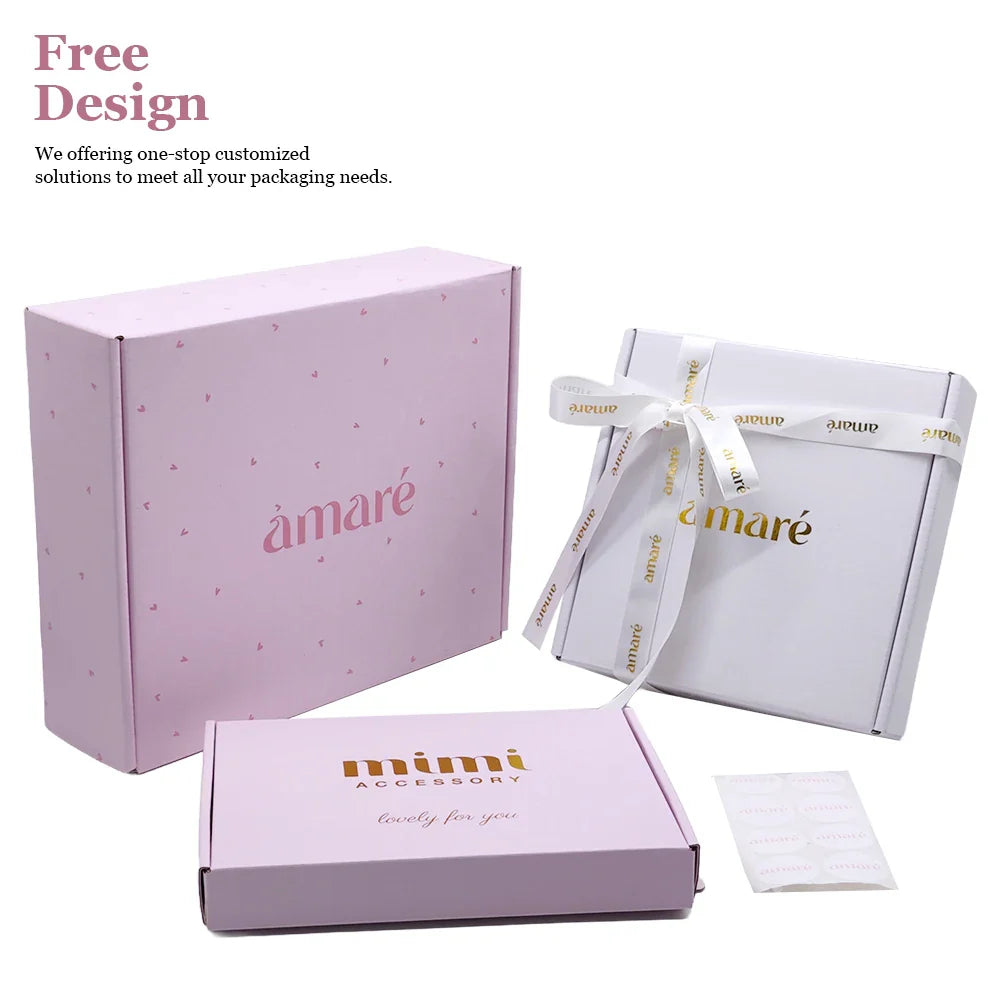 Custom Small Jewellery Paper Cardboard Ring Drawer Packaging Jewelry Box and Bag With Logo Printed