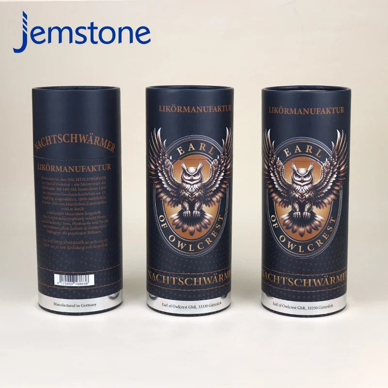Custom Printed Luxury Biodegradable Tea Coffee Candle Cylinder Paper Tube Food Box Kraft Round Cardboard Tube Packaging