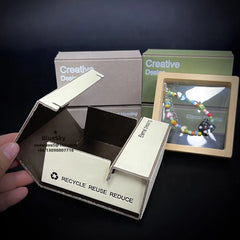 Recyclable Handmade Jewelry Gift Drawer Box Luxury Paper Board Jewelry Assemble Drawer Box