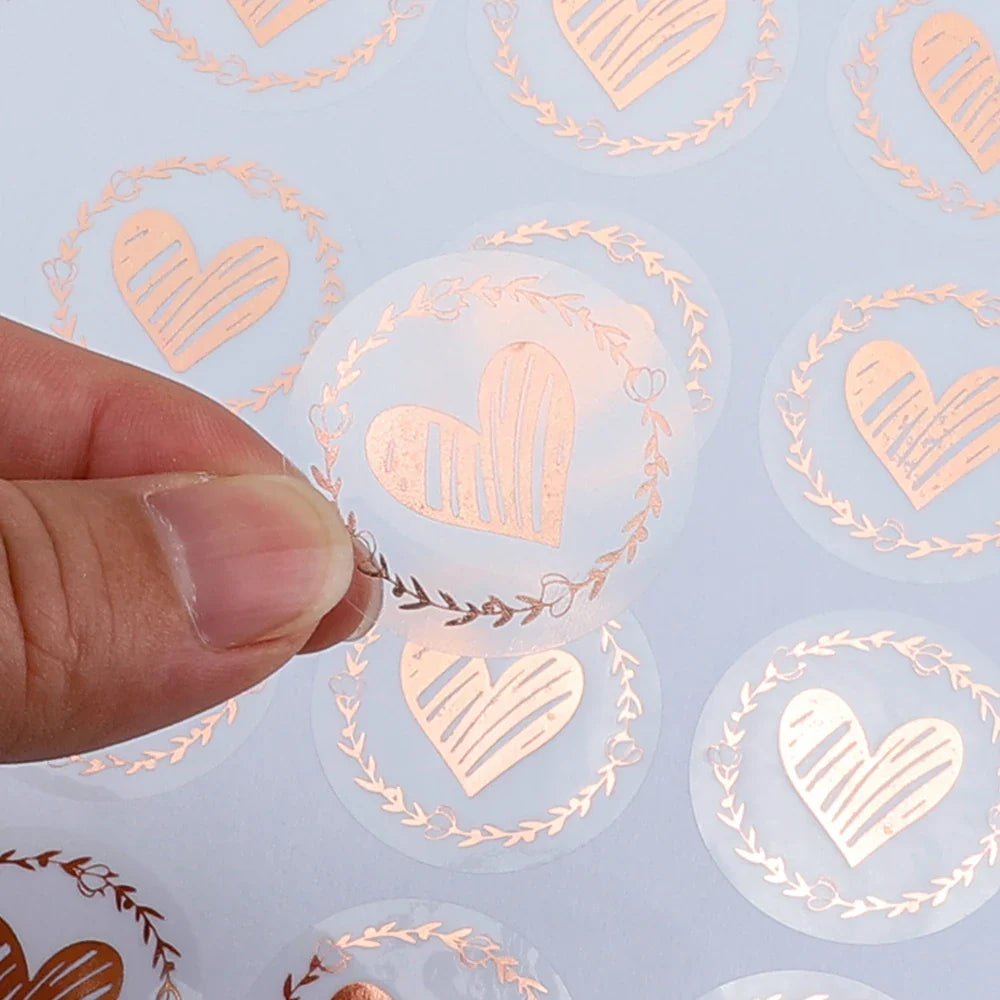 Custom Printing Etiquette Personnalisé Stickers Roll Waterproof Vinyl Adhesive Gold Foil Round Logo Stickers for Packaging Label