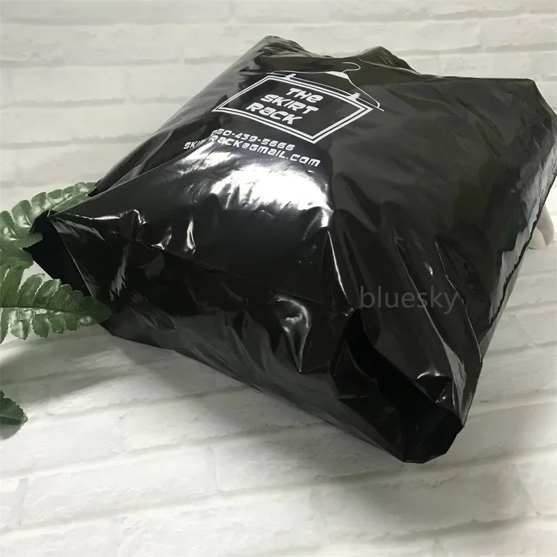 Premium Matte Finish Plastic Tote Bags with Handles, Elegant Shopping Bags for Gifts, Events, or Business Use (Luxury Design)