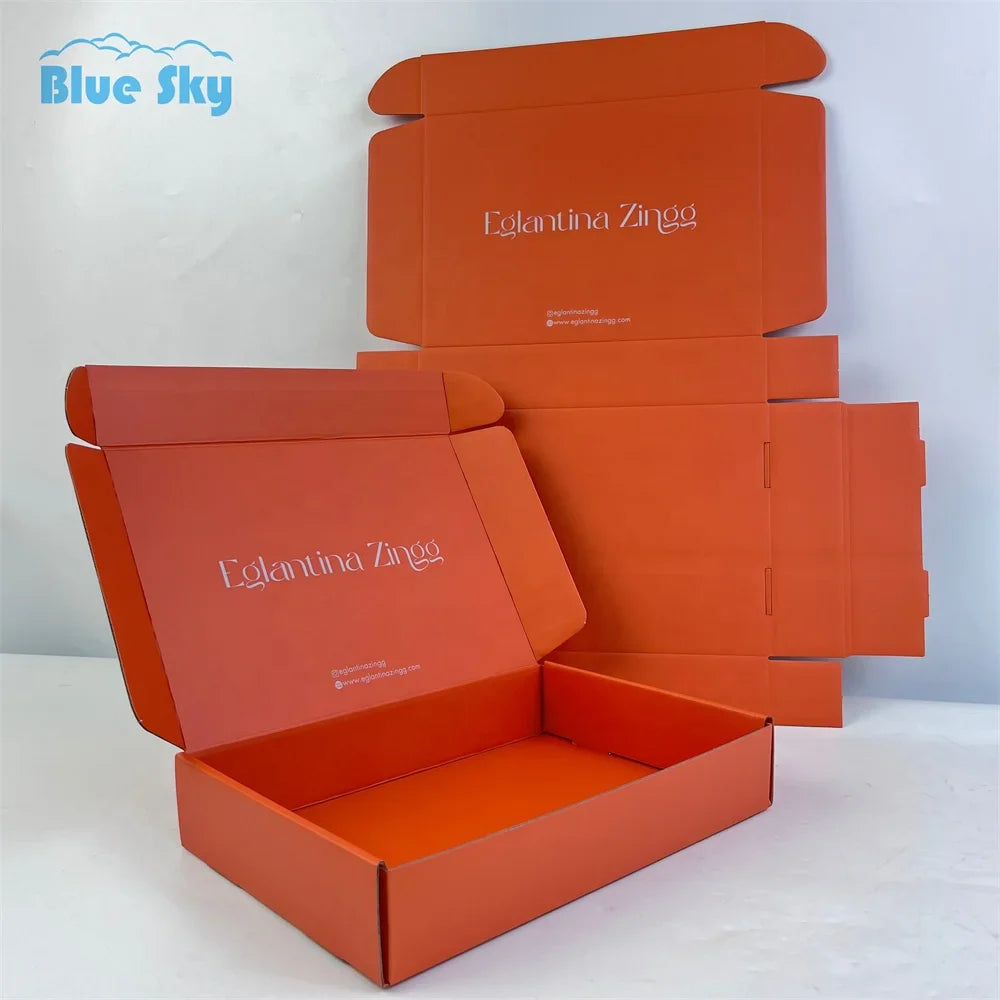 Airplane Fold Packaging Box Pink Corrugated Paper Box Customized Jewelry Nail Storage Gift Box Shipping Cardboard Printed Logo