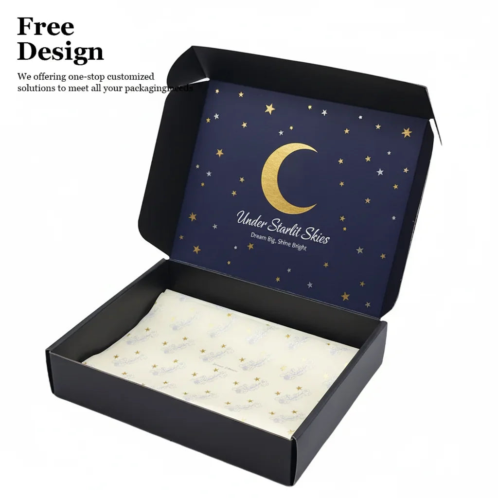 Custom Folding Apparel Box Corrugated Mailer Kraft Paper Box Packaging Express Shipping Box for Clothes T-Shirt