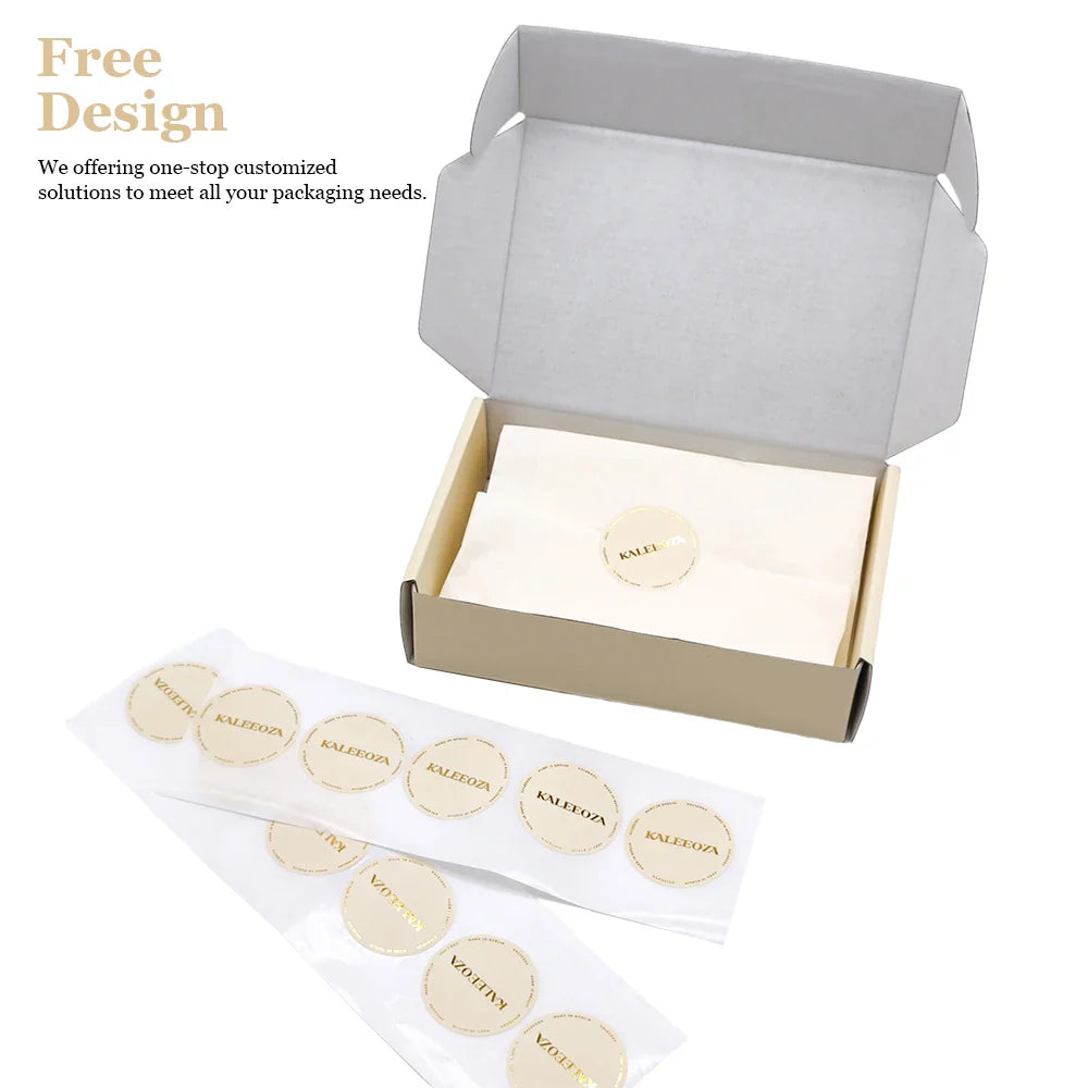 Eco-friendly Customized Tear Strip Gift Package Earring Necklace Jewelry Parcel Boxes Packaging Carton with logo