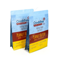 New Design Pouch Wholesale Snack Bag Recyclable Zipper Eight Side Seal Bag Pet Treat Dog Cat Food Edible Coffee Bean Waterproof