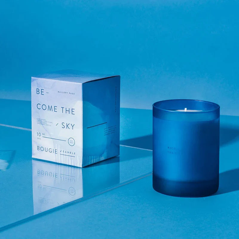 Customized Assorted Textured Matt Fancy Art Paper Foldable Candle Gift Box Candle Packaging Boxes with Inserts