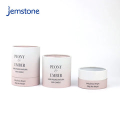 Custom Eco-Friendly Luxury Kraft Craft Candle Cans Cardboard Cylinder Packaging Round Paper Tube Packaging Boxes for Candle