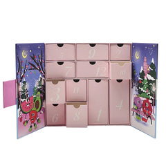 Customized Cardboard Calendar Countdown 24 Pcs Gifts Calendar Box Christmas Advent Calendar Custom Packaging Box With logo