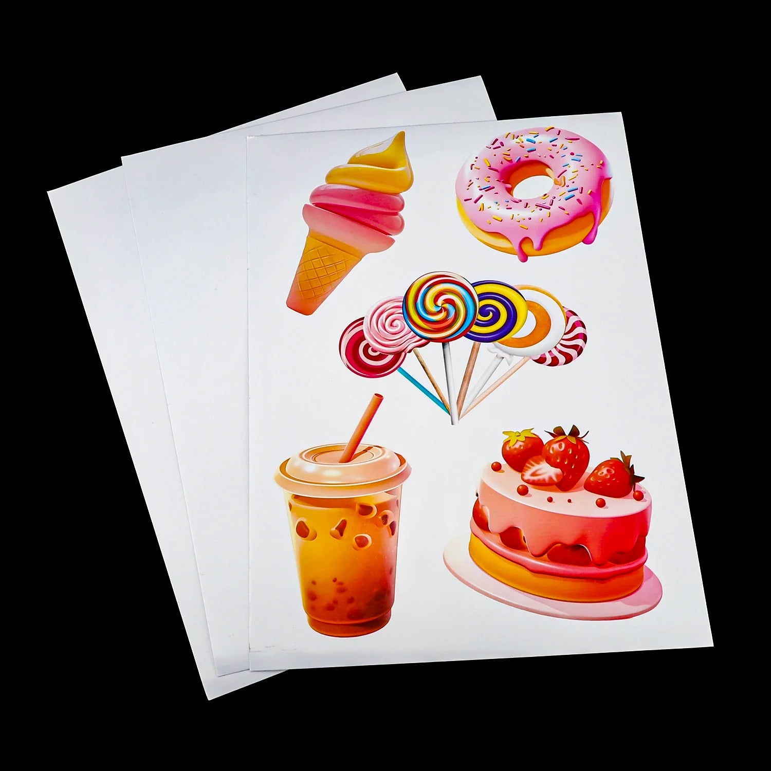 Standard A4 8.5x11 Letter Size Self Adhesive Glossy Matte White Inkjet PP Self-adhesive White PP Film for Inkjet Printer