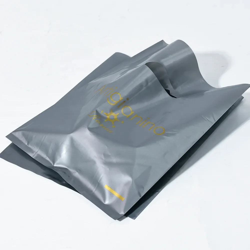 Custom Printed Plastic Tote Bags with Handles, Advertising Promotional Shopping Bags for Business, Events, or Gifts