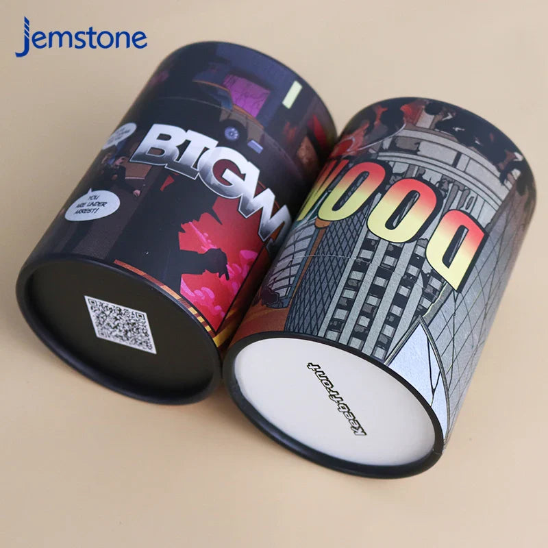 Custom Pack Round Box Packing Cylinder Tube Packaging Luxury Recyclable Kraft Paper Tube Cylinder Pack