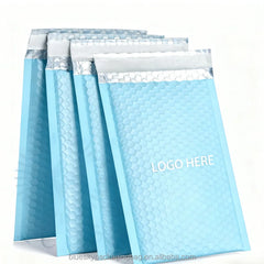 Custom logo Matte Colored Bubble Bags Shock Proof Waterproof Express Self Adhesive Shipping Bags Foam Cushioning Packaging Bags