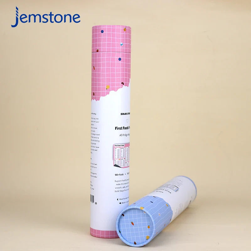 Custom Eco-friendly Luxury Kraft Food Tracker Cylinder Paper Tube Packaging Round Tea Coffee Cardboard Tube Packaging