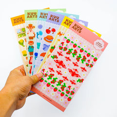 Eco Friendly Promotional Self Adhesive Waterproof Vinyl Custom A4 A5 A6 Size Printing Kiss Cut Stickers Sheet for Kids