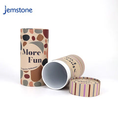Eco-Friendly Cardboard Kraft Tube Paper Custom Scarves Clothes Cylinder Packaging Round Paper Tube for Shirt Packaging