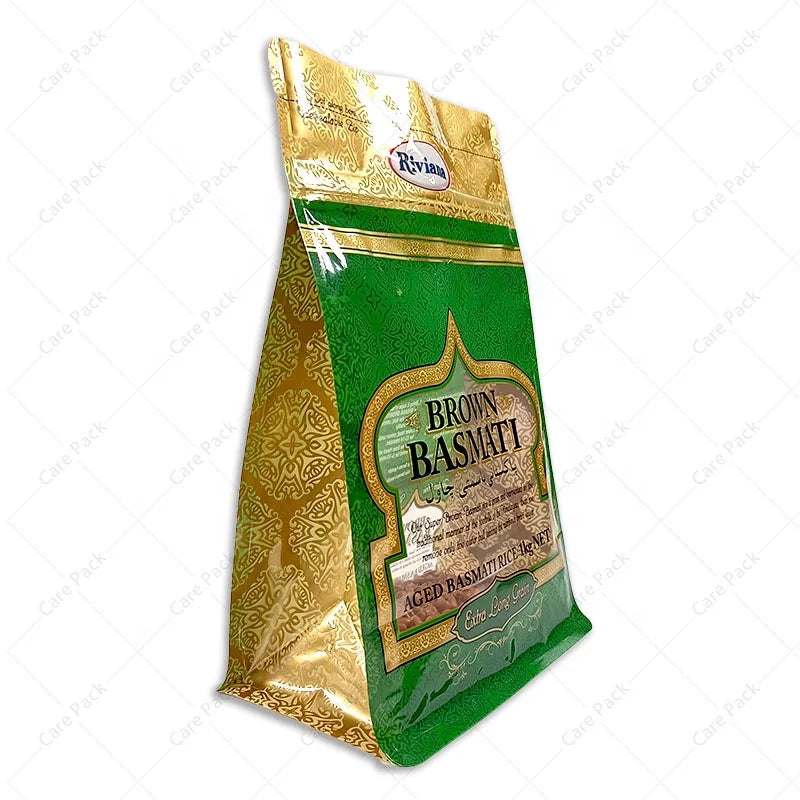 Customized Wholesale Coffee Plastic Tea Coffee Bean Flat Bottom Stand up Packaging Bag With Zipper 1kg