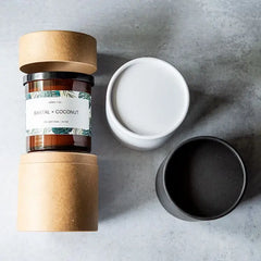 Luxury Custom Cardboard Container Handmade Soy Wax Private Label Luxury Candle Glass Jar Box Tube Packaging for Cosmetics