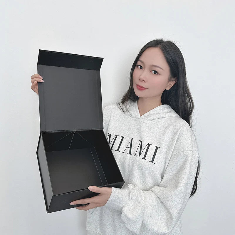 Customized Logo Luxury Cardboard Collapsible Folding Rigid Smart Watch Paper Packaging Magnetic Closure Gift Boxes With Logo