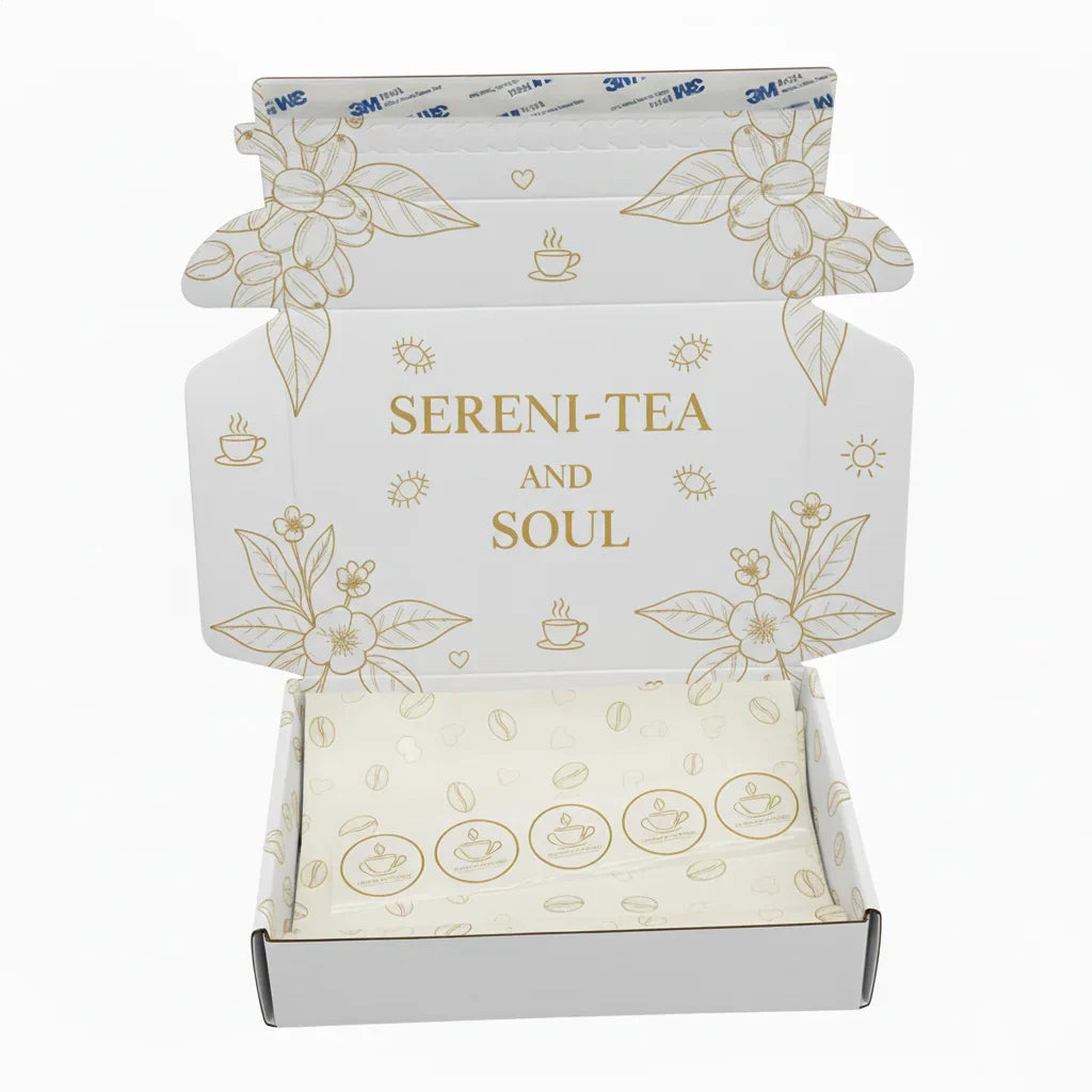 EU Custom Luxury Kraft Corrugated Mailer Subscription Cafe Bean Tea Coffee Packaging Paper Boxes for Coffee Brands