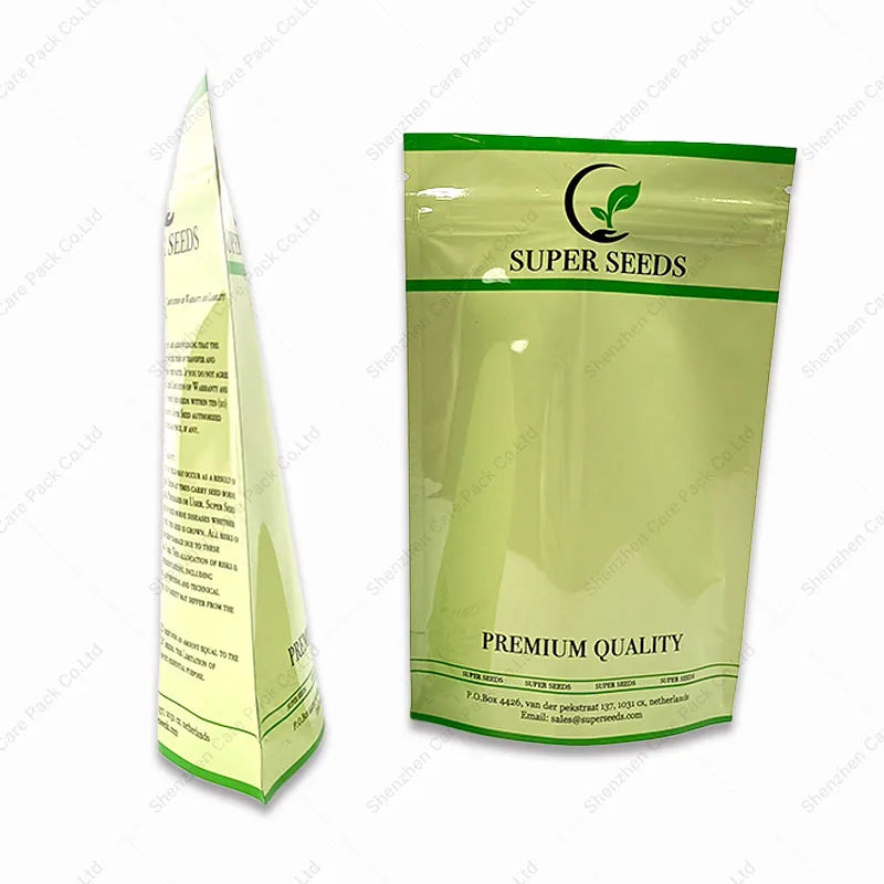 Stand up Recyclable Heat Seal Foil Doypack Plastic PET/PE Edible Pea/Bean Mylar Package Pouches Bag