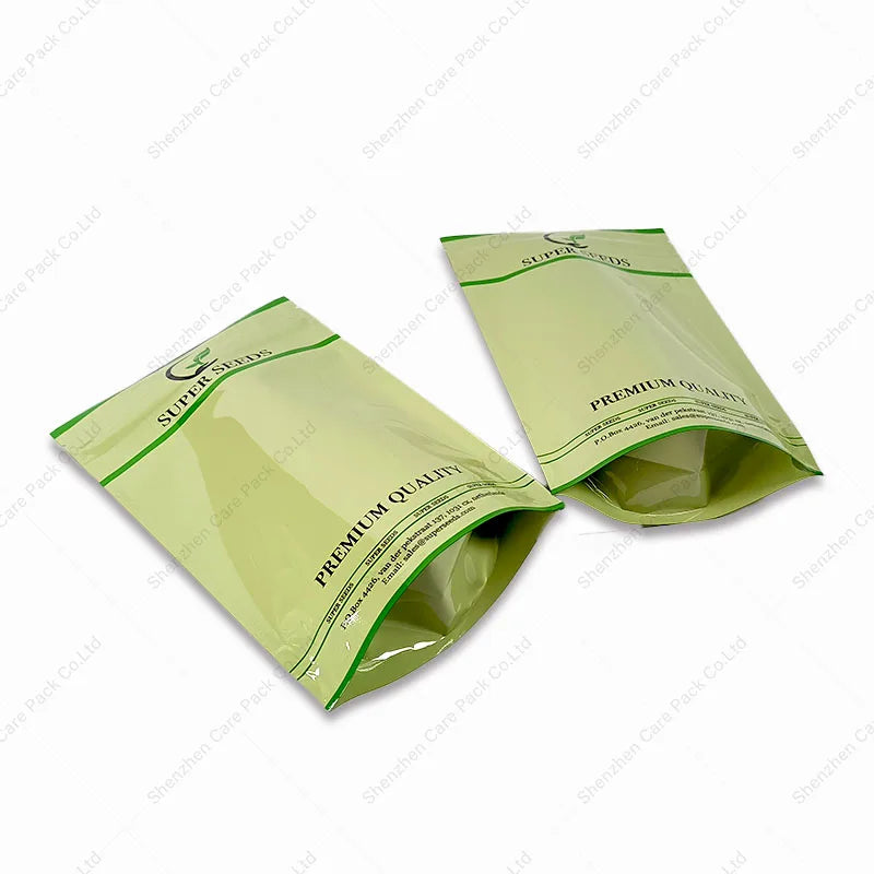 Stand up Recyclable Heat Seal Foil Doypack Plastic PET/PE Edible Pea/Bean Mylar Package Pouches Bag