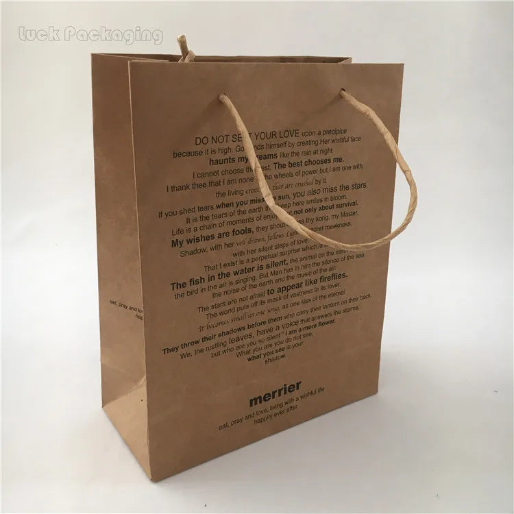 Wholesale Luxury Cardboard Paper Bag with Silver Foil Logo Custom Boutique and Shopping Clothing Packaging for Shoes